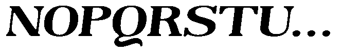 Reigans Soft Bold Expanded Italic Font UPPERCASE