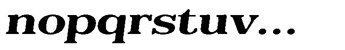 Reigans Soft Bold Expanded Italic Font LOWERCASE