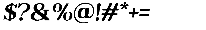 Reigans Soft Bold Italic Font OTHER CHARS