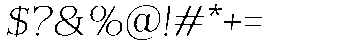 Reigans Soft Extra Light Italic Font OTHER CHARS