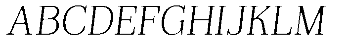 Reigans Soft Extra Light Italic Font UPPERCASE