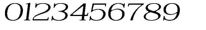 Reigans Soft Light Expanded Italic Font OTHER CHARS