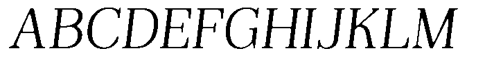 Reigans Soft Light Italic Font UPPERCASE