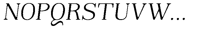 Reigans Soft Light Italic Font UPPERCASE