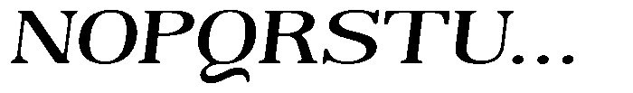 Reigans Soft Medium Expanded Italic Font UPPERCASE