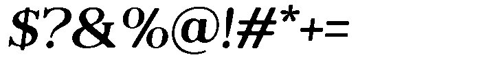 Reigans Soft Semi Bold Italic Font OTHER CHARS