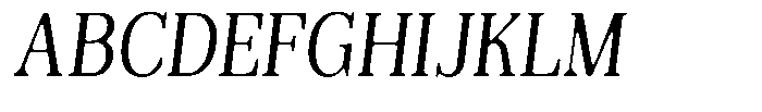 Reigans Soft Semi Condensed Italic Font UPPERCASE