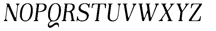 Reigans Soft Semi Condensed Italic Font UPPERCASE