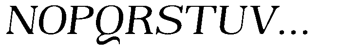 Reigans Soft Semi Expanded Italic Font UPPERCASE
