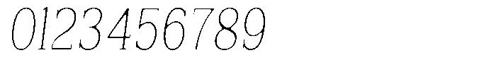 Reigans Soft Thin Condensed Italic Font OTHER CHARS