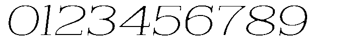 Reigans Soft Thin Expanded Italic Font OTHER CHARS