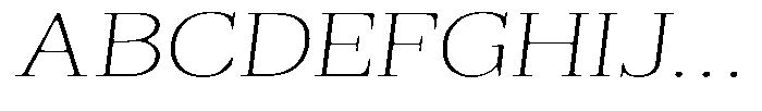 Reigans Soft Thin Expanded Italic Font UPPERCASE
