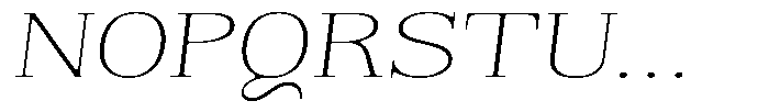 Reigans Soft Thin Expanded Italic Font UPPERCASE