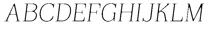 Reigans Soft Thin Italic Font UPPERCASE