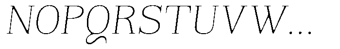 Reigans Soft Thin Italic Font UPPERCASE
