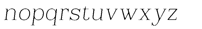 Reigans Soft Thin Italic Font LOWERCASE
