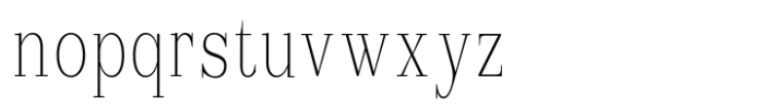 Reigans Thin Condensed Font LOWERCASE
