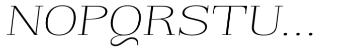 Reigans Thin Expanded Slant Font UPPERCASE