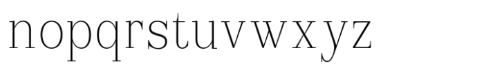 Reigans Thin Semi Condensed Font LOWERCASE