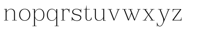 Reigans Thin Font LOWERCASE