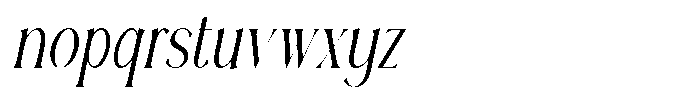 Reilodey Italic Font LOWERCASE