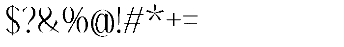 Reilodey Regular Font OTHER CHARS