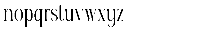 Reilodey Regular Font LOWERCASE