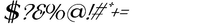 Reilyc Elegant Italic Font OTHER CHARS