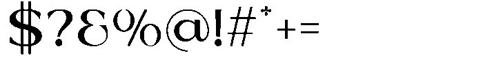 Reilyc Elegant Regular Font OTHER CHARS
