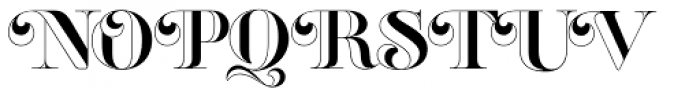 Reina Engraved Standard Font UPPERCASE