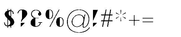 Reiner Meridian Font OTHER CHARS