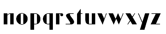 Reiner Meridian Font LOWERCASE