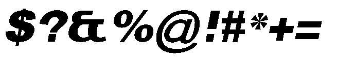 Reiner Neue Black Italic Font OTHER CHARS