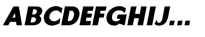Reiner Neue Black Italic Font UPPERCASE