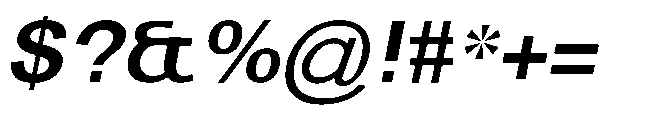 Reiner Neue Bold Italic Font OTHER CHARS