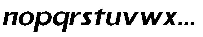 Reiner Neue Bold Italic Font LOWERCASE
