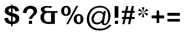 Reiner Neue Bold Font OTHER CHARS