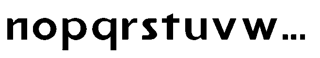 Reiner Neue Bold Font LOWERCASE
