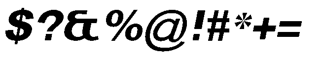Reiner Neue Extra Bold Italic Font OTHER CHARS