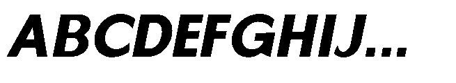 Reiner Neue Extra Bold Italic Font UPPERCASE