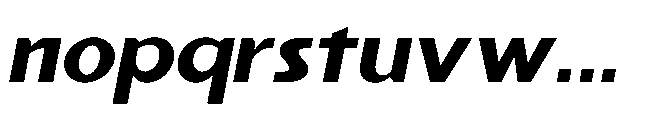 Reiner Neue Extra Bold Italic Font LOWERCASE