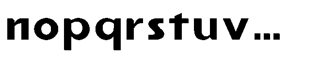Reiner Neue Extra Bold Font LOWERCASE
