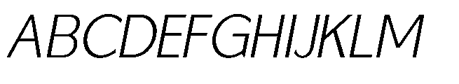 Reiner Neue Italic Font UPPERCASE