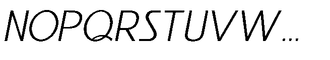 Reiner Neue Italic Font UPPERCASE