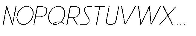 Reiner Neue Light Italic Font UPPERCASE