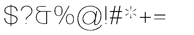 Reiner Neue Light Font OTHER CHARS