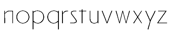 Reiner Neue Light Font LOWERCASE