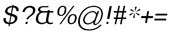 Reiner Neue Medium Italic Font OTHER CHARS
