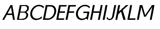 Reiner Neue Medium Italic Font UPPERCASE