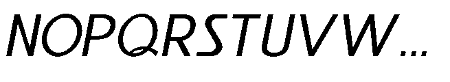 Reiner Neue Medium Italic Font UPPERCASE